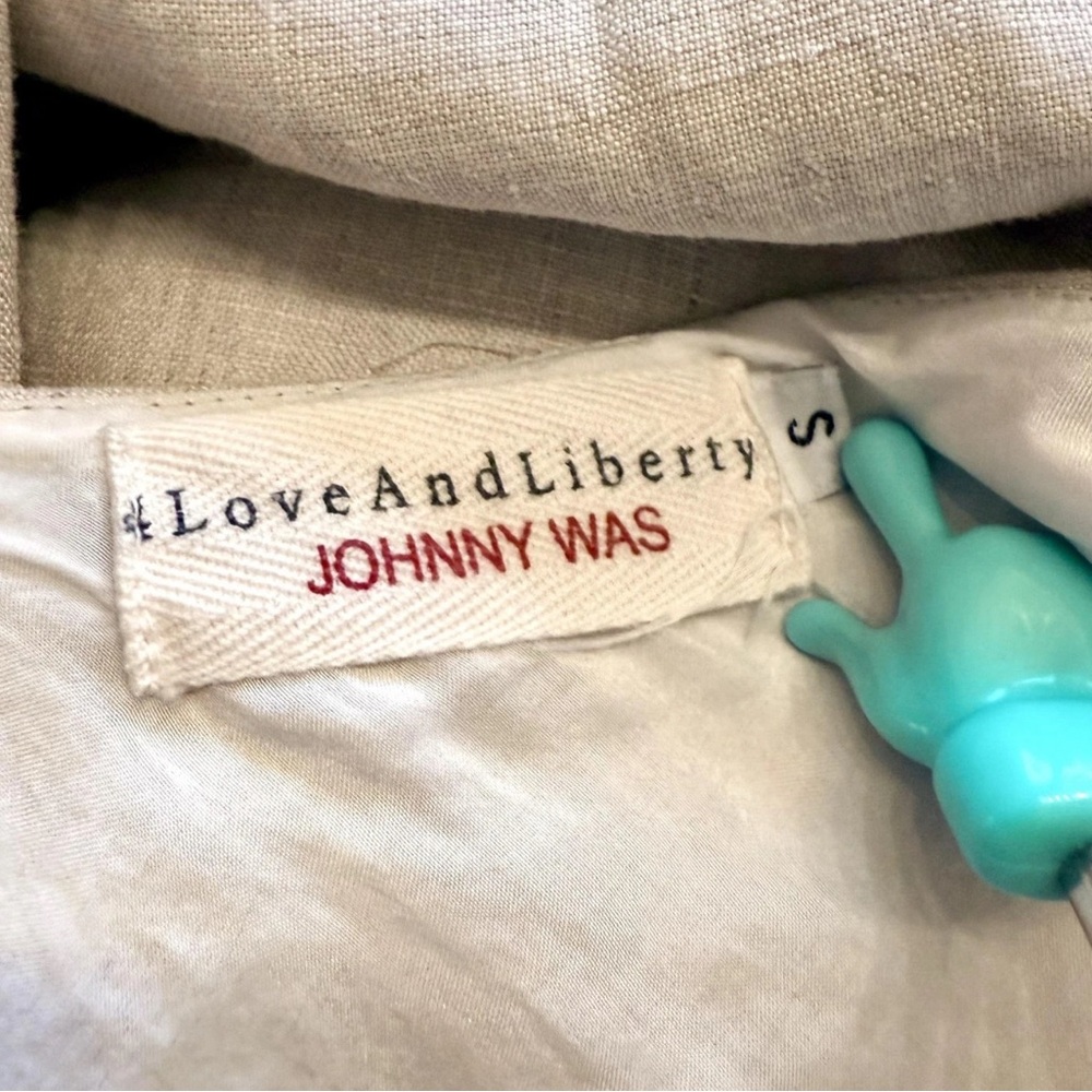 4 Love and Liberty | Johnny Was Sleeveless Cropped Wide Leg Linen Jumpsuit Sz S - Picture 6 of 6